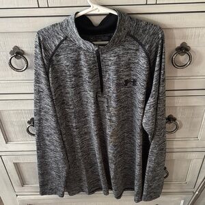 Under Armour Black and White Quarter-Zip Pullover